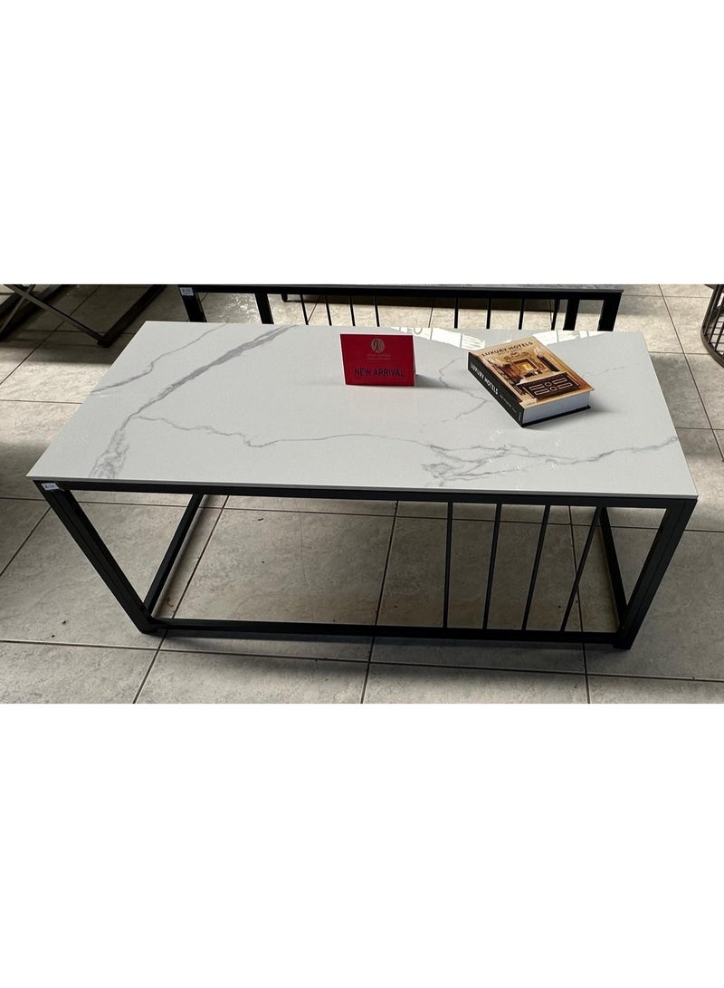 CENTER COFFEE TABLE RECTANGLE SHAPE IRON FRAME - Image 2